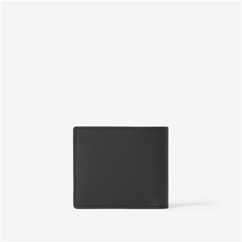 burberry black leather bifold|B Cut Slim Bifold Wallet in Black .